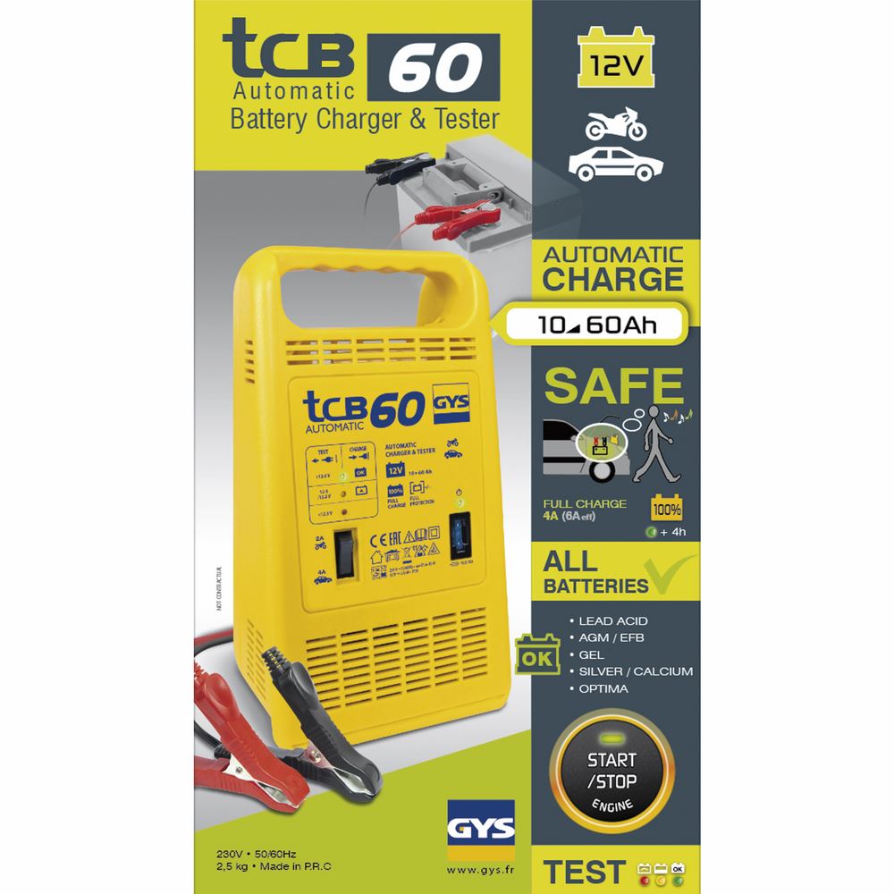 Produktbild Gys TCB 60 Ladegerät Batterieladegerät 12V automatisch bild 2
