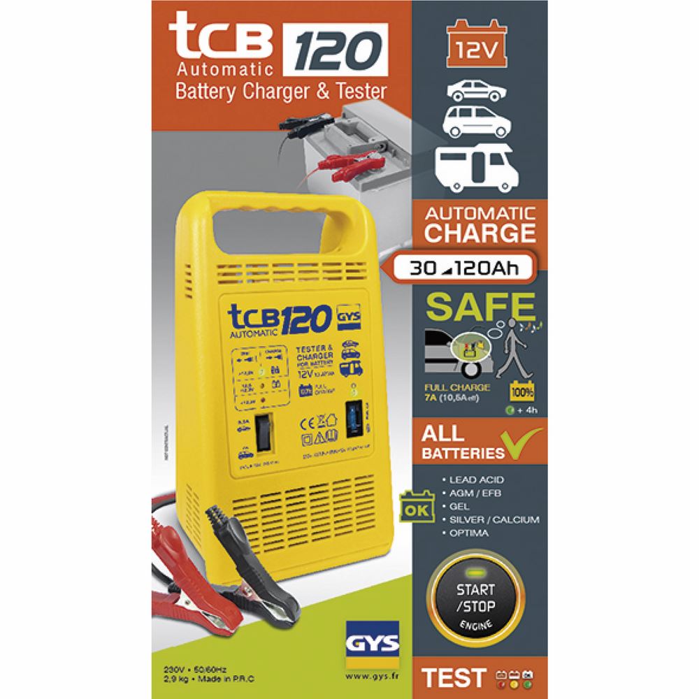 Produktbild Gys TCB 120 Ladegerät Batterieladegerät 12V automatisch bild 2