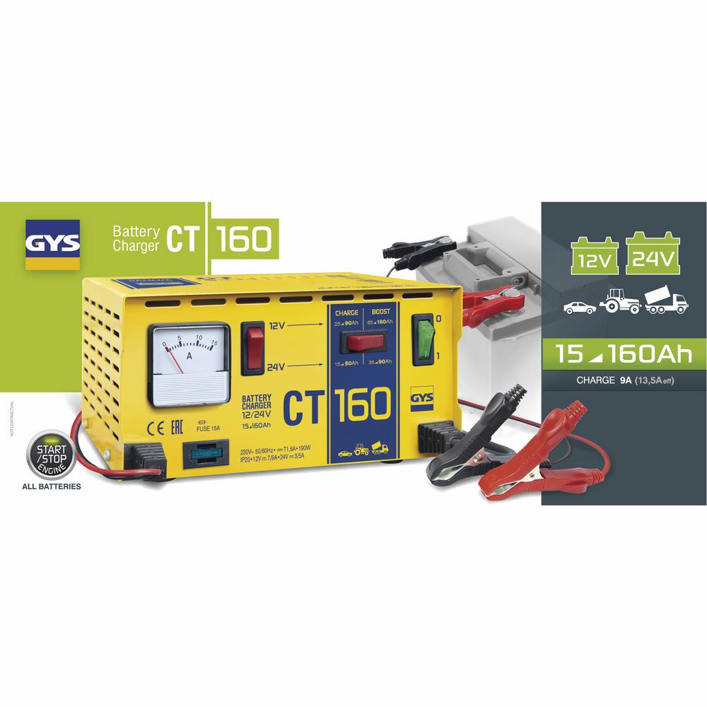 Produktbild Gys CT 160 Ladegerät Batterieladegerät 12V 24V bild 2