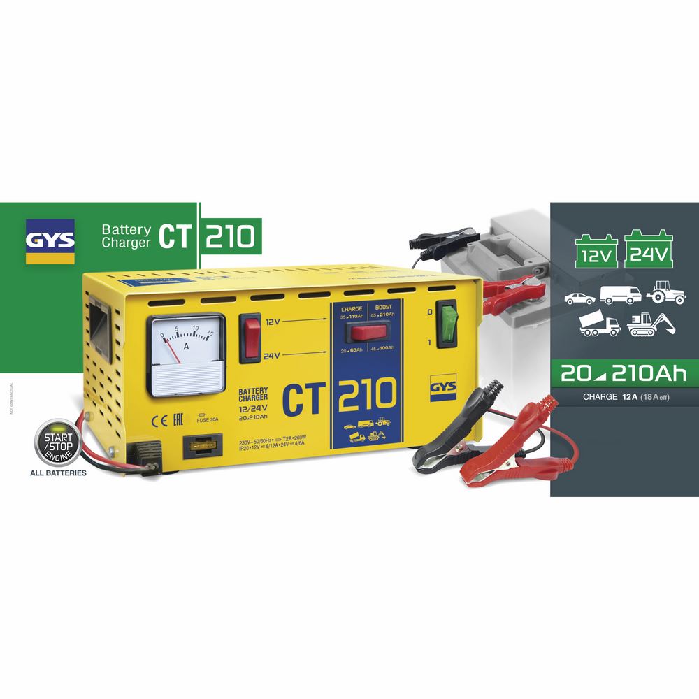 Produktbild Gys CT 210 Ladegerät Batterieladegerät 12V 24V bild 2
