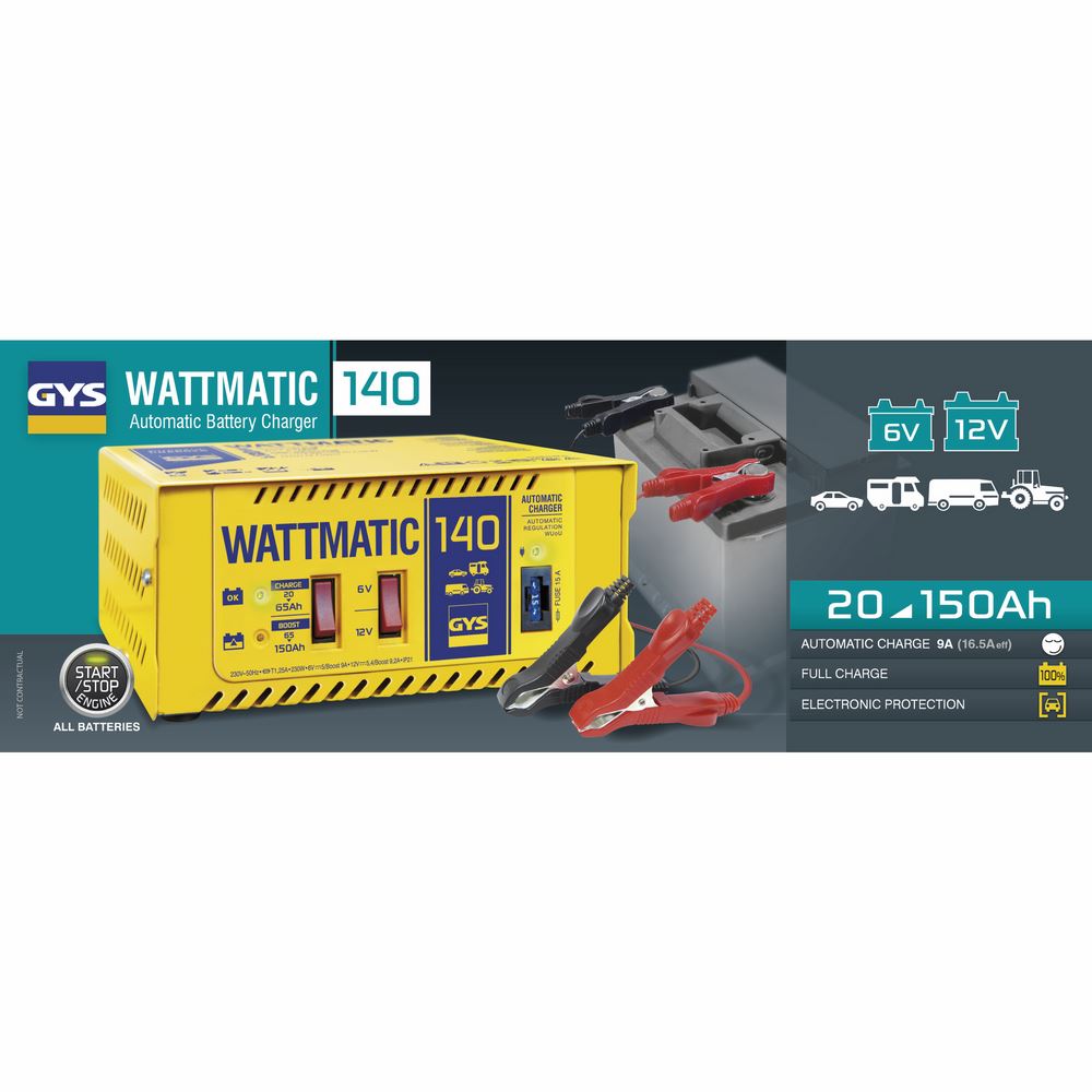 Produktbild Gys Batterieladegerät WATTMATIC 140 6V 12 V bild 2