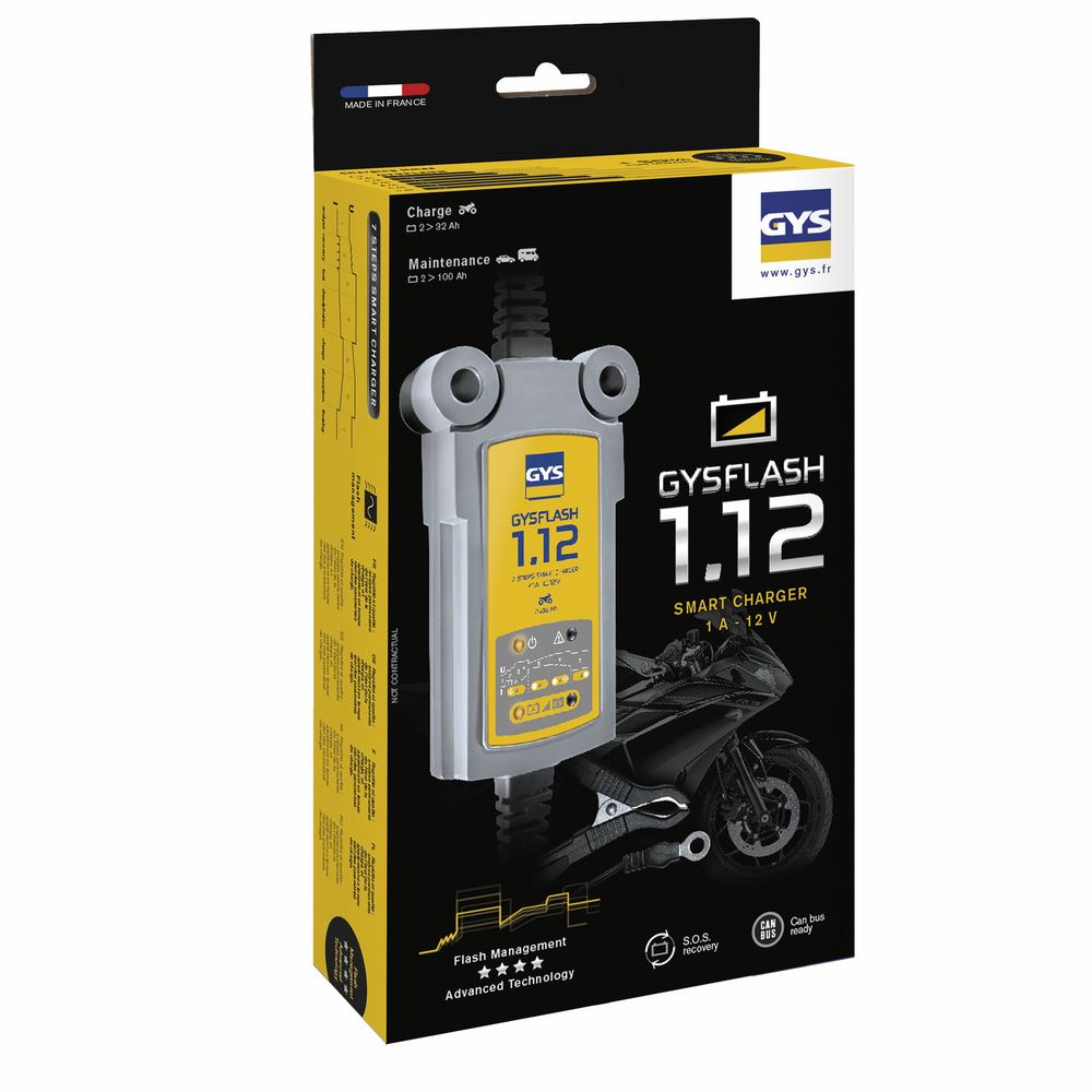 Produktbild Gys Ladegerät GYSFLASH 1.12 für Mottorrad Rasenmäher Kart Jet Ski bild 5