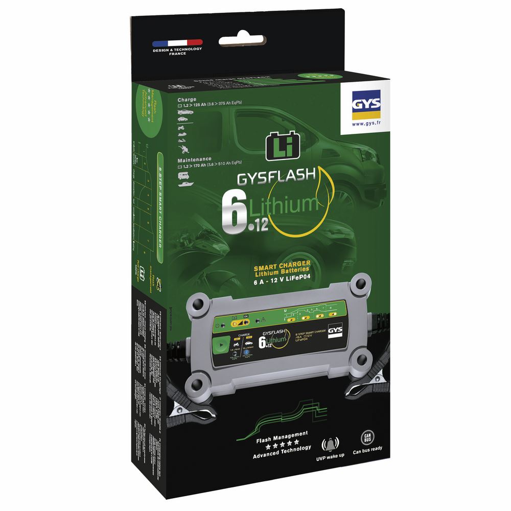 Produktbild Gys Ladegerät für 12V LiFePO4 Batterien GYSFLASH LITHIUM 6A bild 4