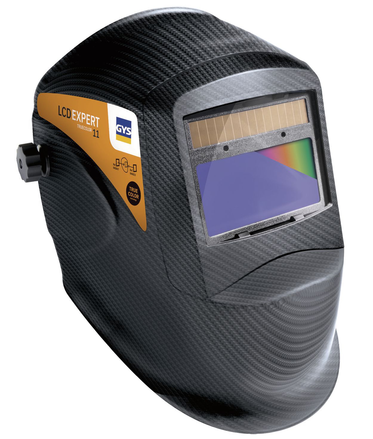 Produktbild GYS LCD EXPERT 11 CARBON Schutzhelm Schutz bei E-Hand-MIG/MAG-WIG-Schweißarbeiten bild 2