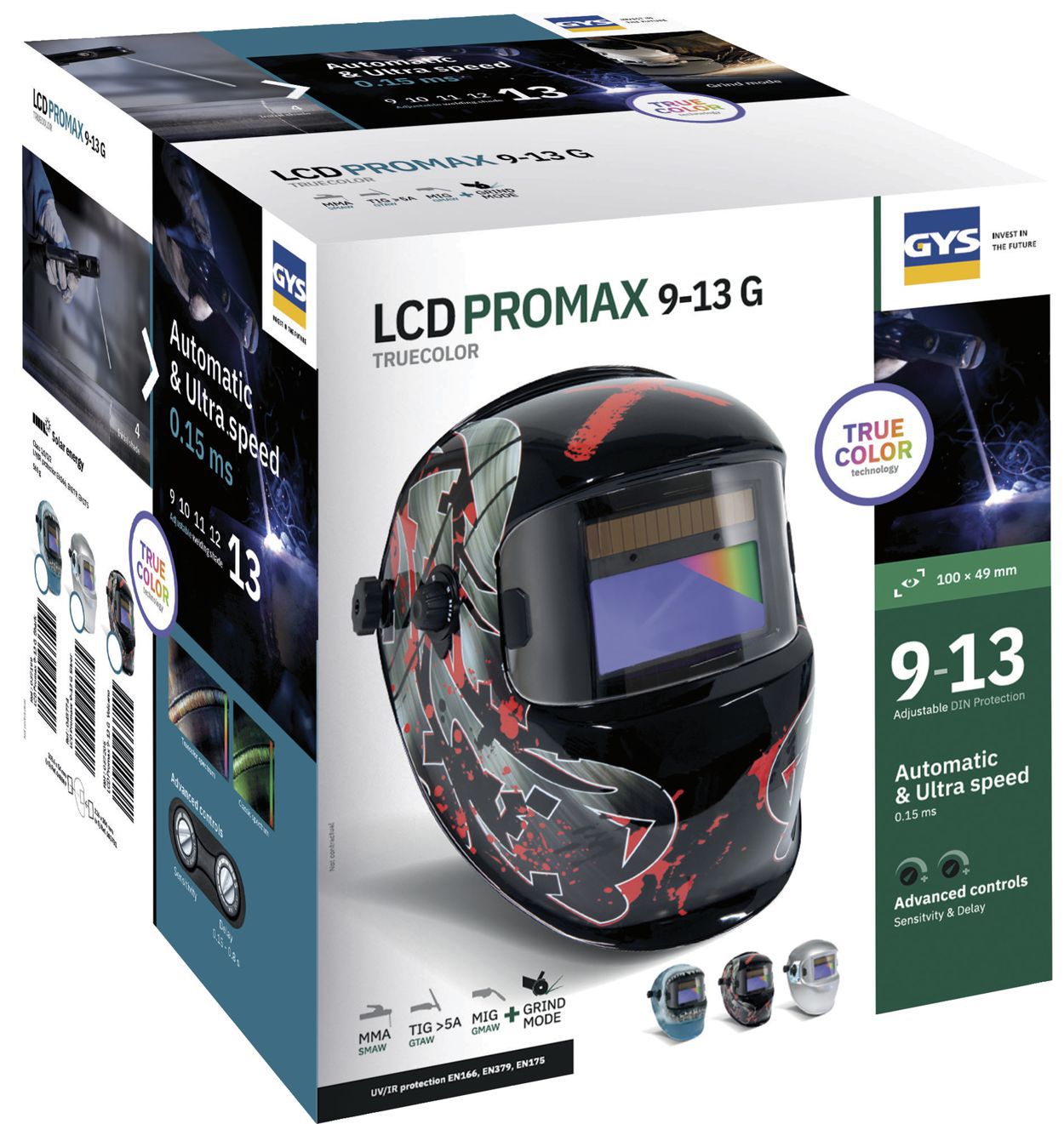 Produktbild Gys Schweißhelm LCD PROMAX 9 13 G VOLCANO