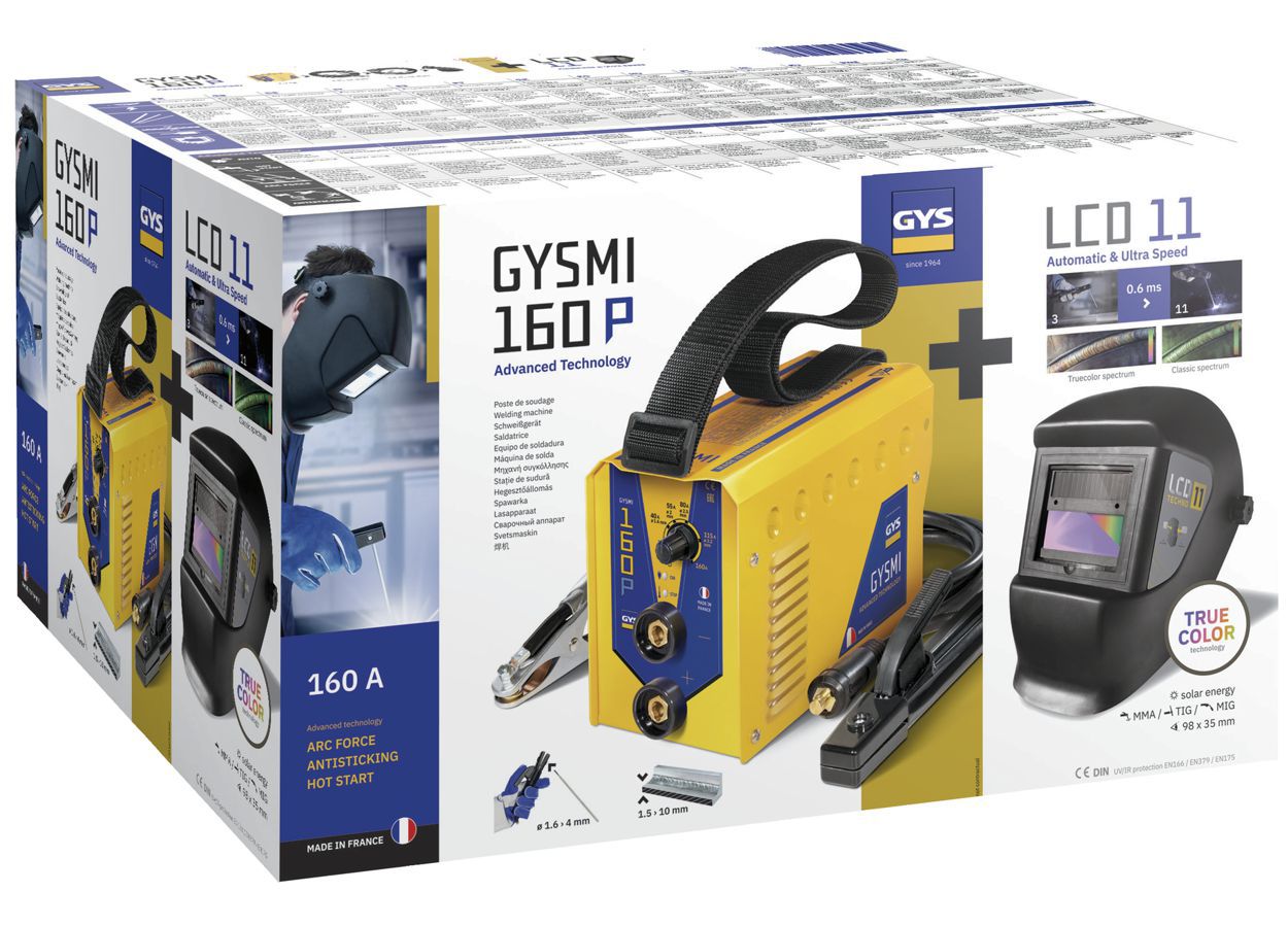 Produktbild Elektroden-Schweißinverter Gys Kit GYSMI 160P