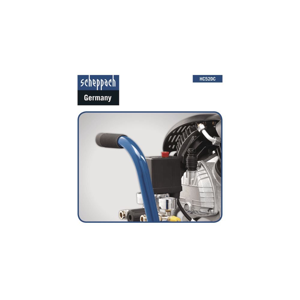 Produktbild SCHEPPACH Kompressor HC52DC 230V 50Hz 2200W 50L bild 2