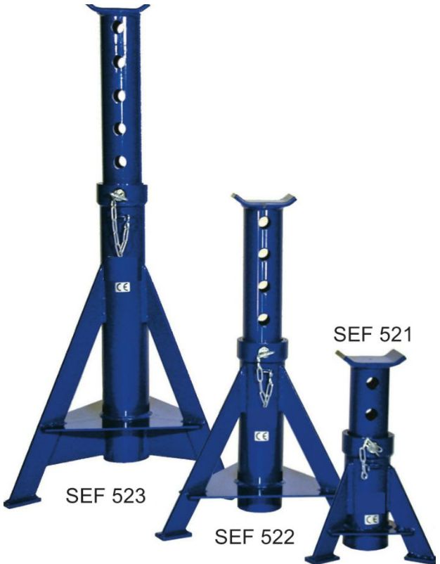 Produktbild Hösl Schwerlast Unterstellbock SEF522 bis 16 t maximal Höhe 725 mm
