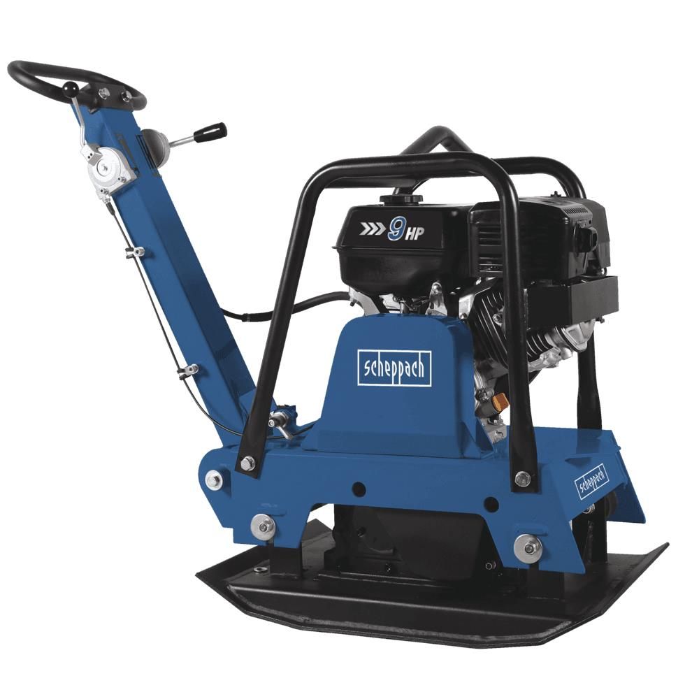 Produktbild SCHEPPACH Rüttelplatte HP3000S inkl. Fahrvorrichtung und Gummiplatte 9PS