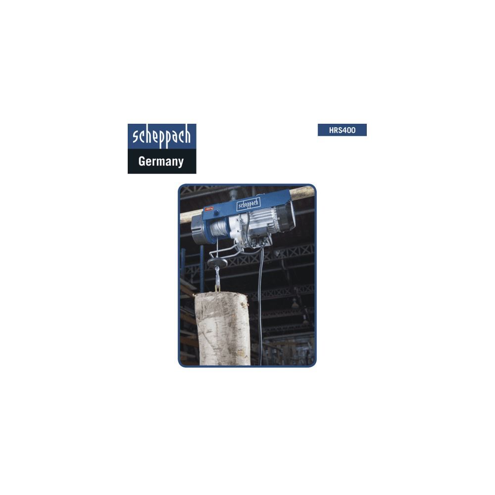 Produktbild SCHEPPACH elektrischer Seilzug HRS400 230V 50Hz 780W 400kg bild 3