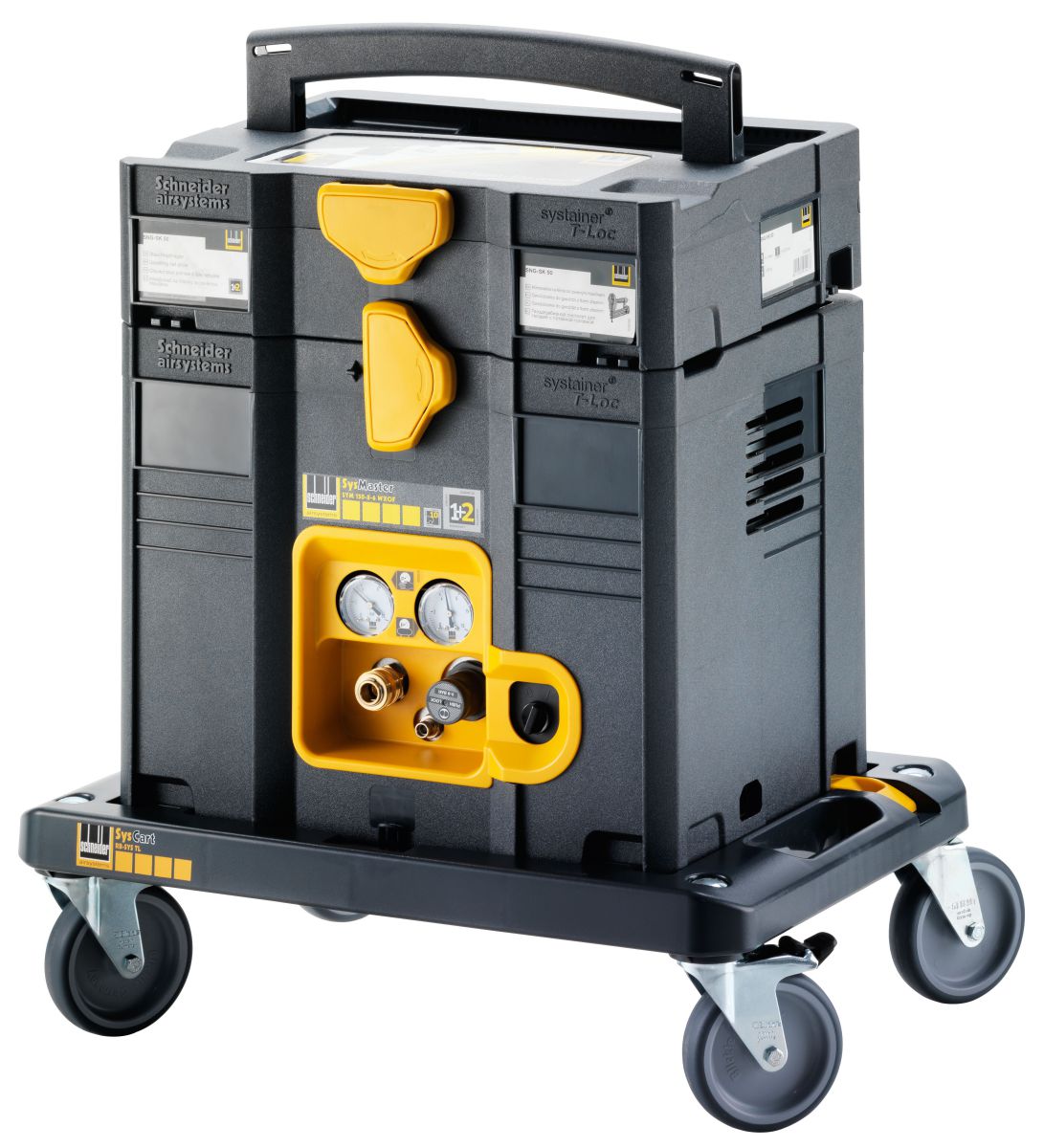 Produktbild Schneider Druckluft Set Kompressor SysMaster SYM 150 SNG-RB und Stauchkopfnagler SNG-SK 50