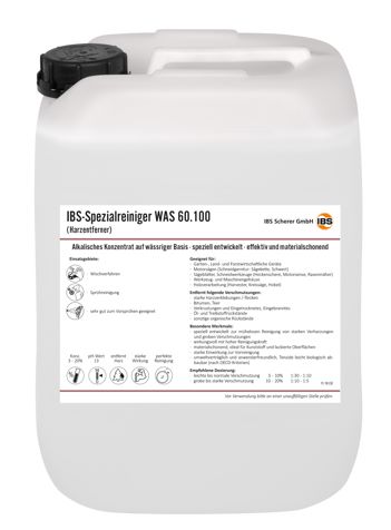 Produktbild IBS Scherer Spezialreiniger WAS 60.100 Harzentferner Kanister mit 20 Liter