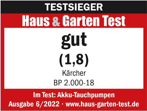 Produktbild Kärcher Akku-Fasspumpe BP 2.000-18 Barrel - Haus & Garten Test bild 10
