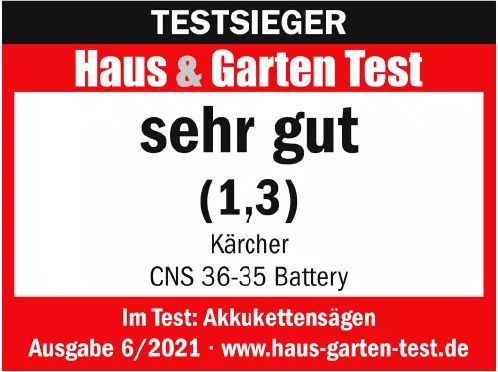 Produktbild Kärcher Akku Kettensäge CNS 36-35 Battery - Haus & Garten Test bild 10