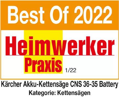 Produktbild Kärcher Akku Kettensäge CNS 36-35 Battery- Heimwerker Praxis Best of 2022 bild 11