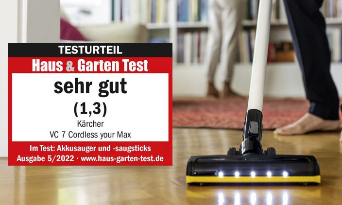 Kärcher VC 7 Cordless yourMax im Test bei HAUS & GARTEN TEST