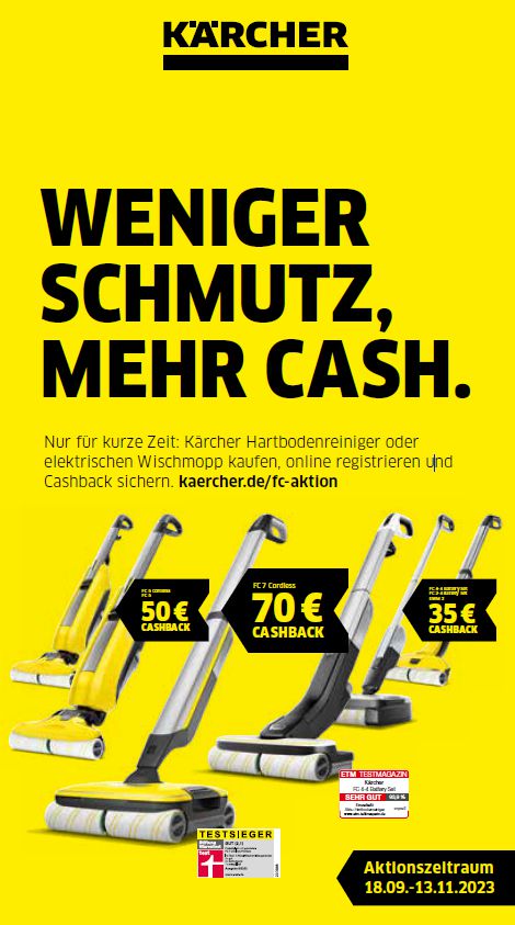 Kärcher Hartbodenreiniger Aktion 2023 Geräte