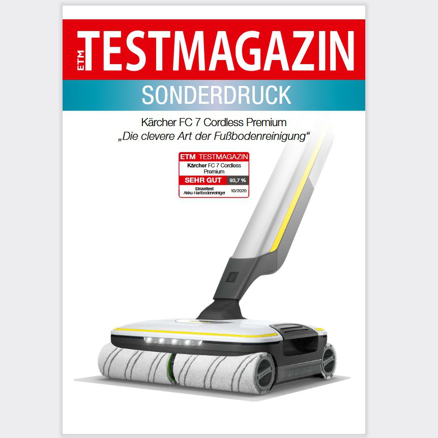 Sonderdruck Kärcher FC 7 Cordless Hartbodenreiniger ETM Testmagazin