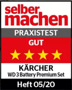 Produktbild Kärcher Mehrzwecksauger WD 3 Battery Premium Set Auszeichnung bild 11