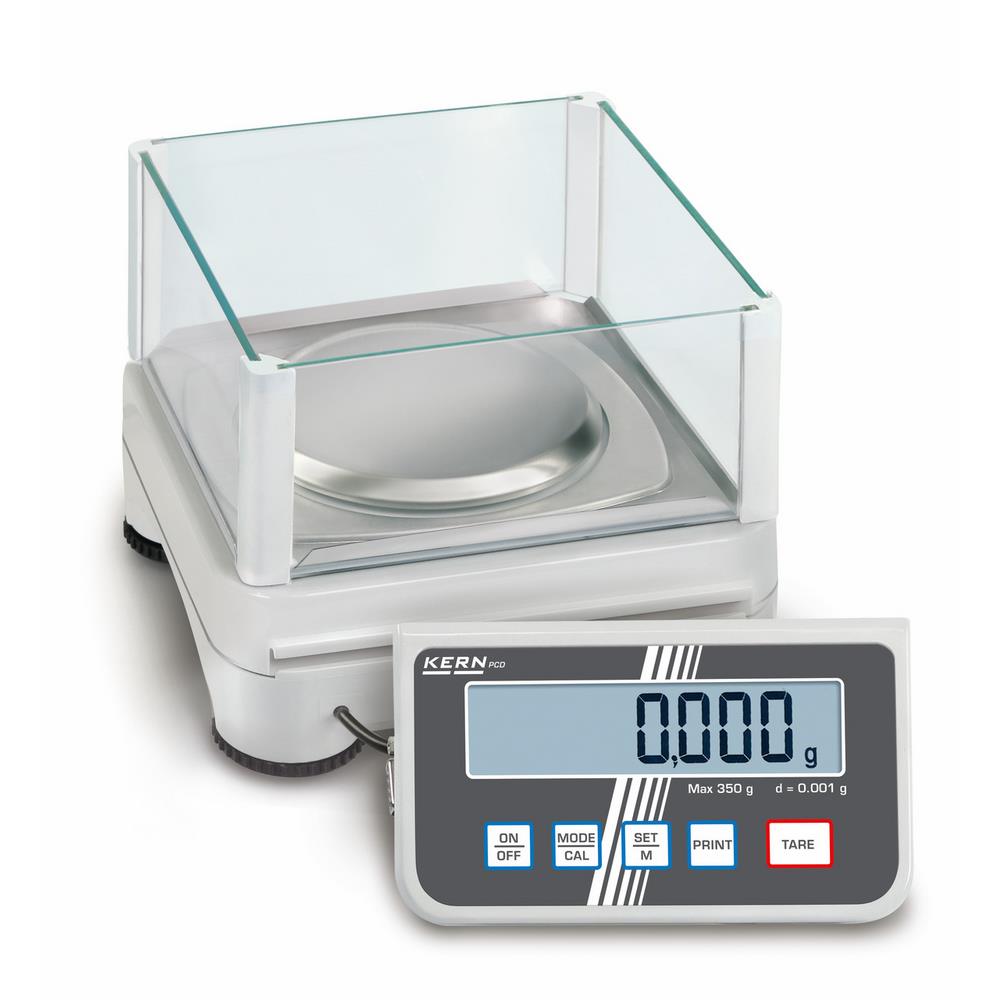 Produktbild KERN Präzisionswaage mit abnehmbarem Auswertegerät 250g Ablesbarkeit 0,001g