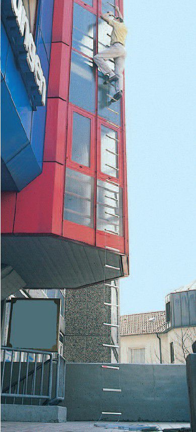 Produktbild Kletter Fix Rettungsleiter KF Modul N 4m lang für den professionellen Einsatz bild 2