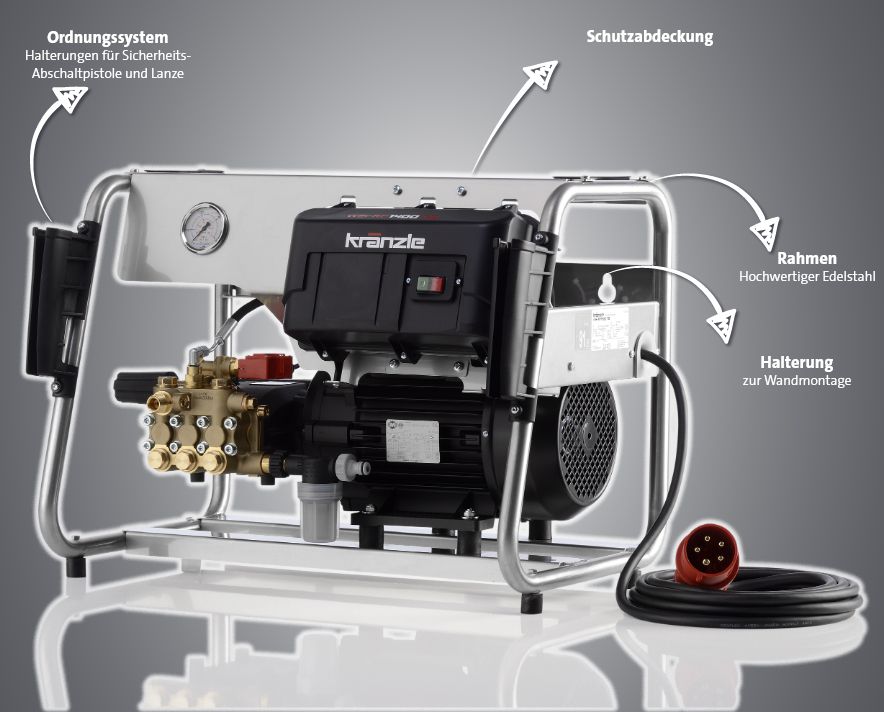 Produktbild Kränzle Hochdruckreiniger WS RP 1000 TS Standgerät Wandaggregat Details bild 2