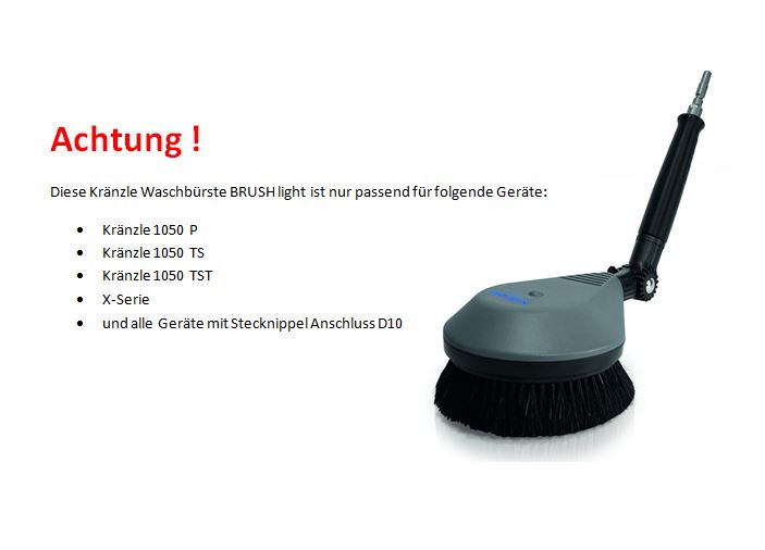 Produktbild Kränzle Waschbürste BRUSH light, rotierend bild 2
