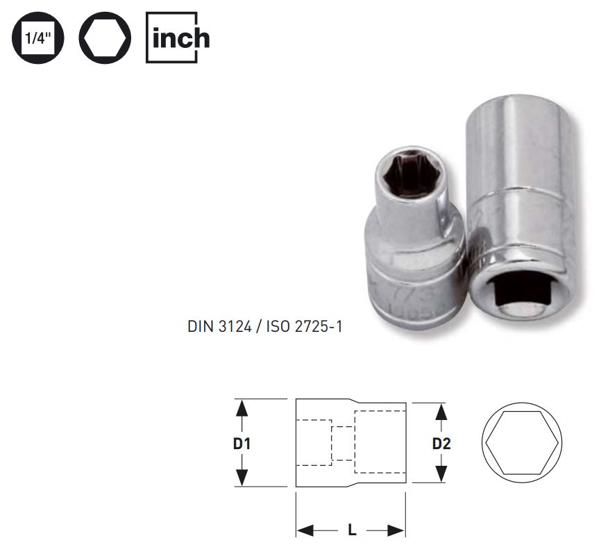 Produktbild KRAFTWERK 1/4" Stecknuss 3/8" - Details bild 2
