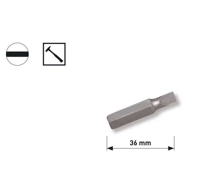 Produktbild KRAFTWERK 5/16" Schlitz-Schlagbit 12mm