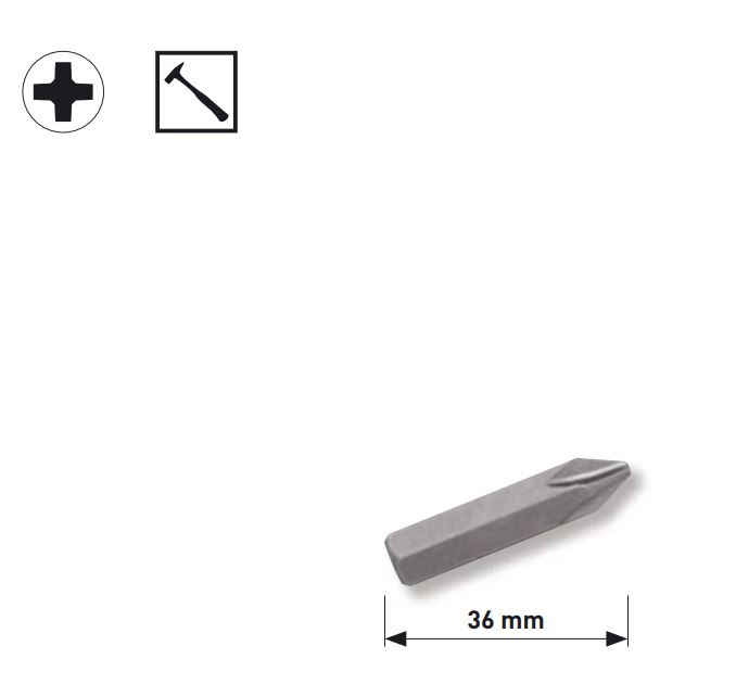Produktbild KRAFTWERK 5/16" Phillips-Schlagbit Nr. 1 bild 2