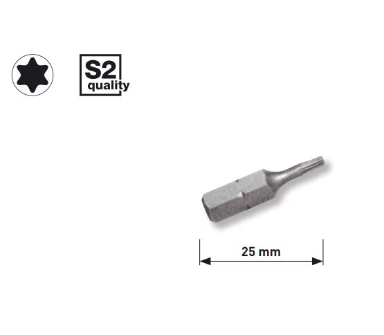 Produktbild KRAFTWERK 1/4" TX bit 25mm T25, 5Stk