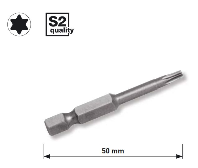 Produktbild KRAFTWERK 1/4" TX bit 50 mm T15, 5 Stk.