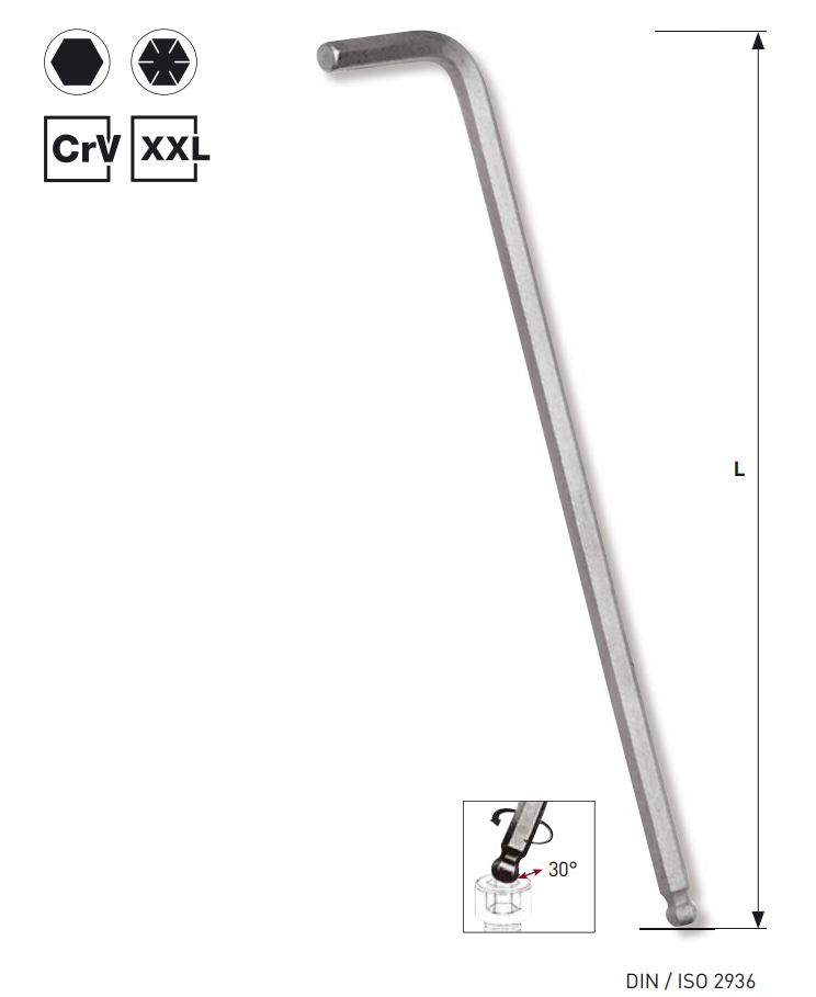 Produktbild Kraftwerk 1,5 mm langer Kugelkopf Innensechskantschlüssel