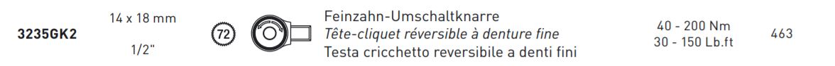 Produktbild Kraftwerk Maul Drehmomentschlüsselsatz 40 bis 200 Nm 11 teilig bild 2