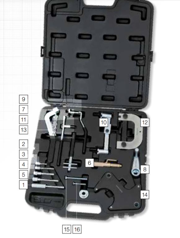 Produktbild KRAFTWERK Motor Einstellwerkzeug Satz für Renault bild 3