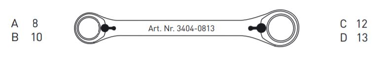 Produktbild KRAFTWERK Ratschen Doppelringschlüssel CLICKRAFT 8x10 und 12x13 mm bild 4