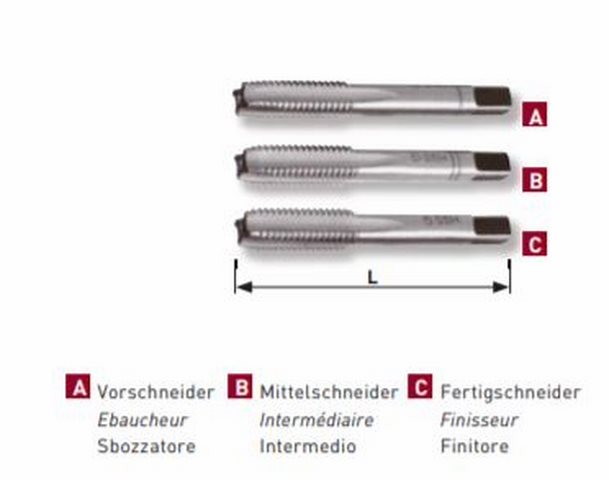 Produktbild KRAFTWERK Handgewindebohrersatz DIN352 M4 bild 3