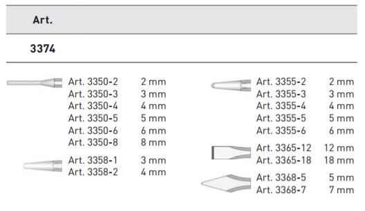 Produktbild KRAFTWERK Meissel Splintentreiber Durchschlagsatz 17 Teile bild 2