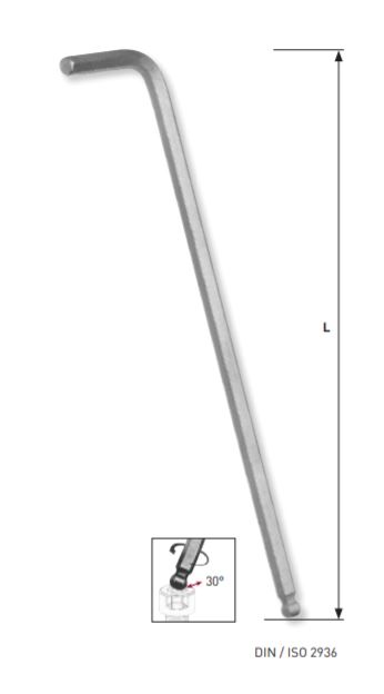 Produktbild KRAFTWERK Kugelkopf Innensechskantschlüssel 19 mm Skizze bild 2