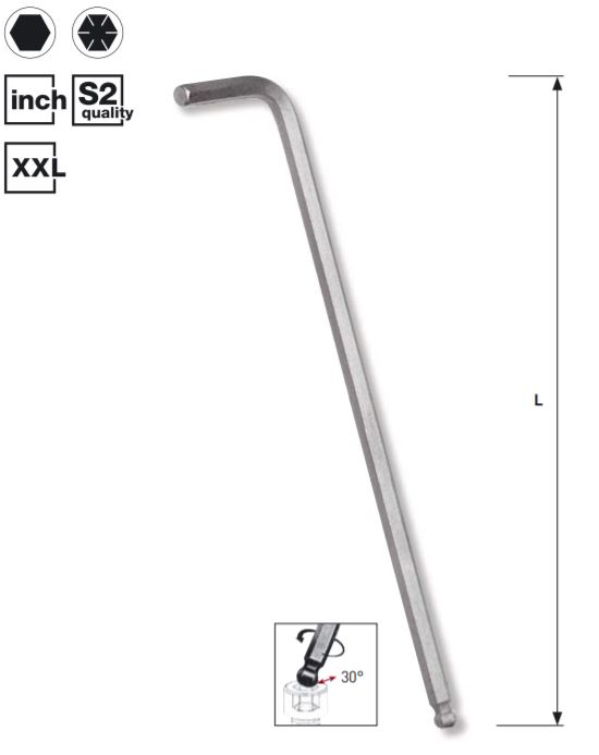 Produktbild KRAFTWERK Kugelkopf-Innensechskantschlüssel 5/16"