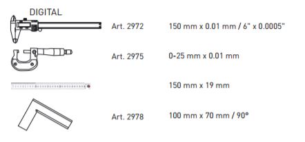 Produktbild KRAFTWERK Präzisions Messwerkzeug Satz 4 Teile bild 2