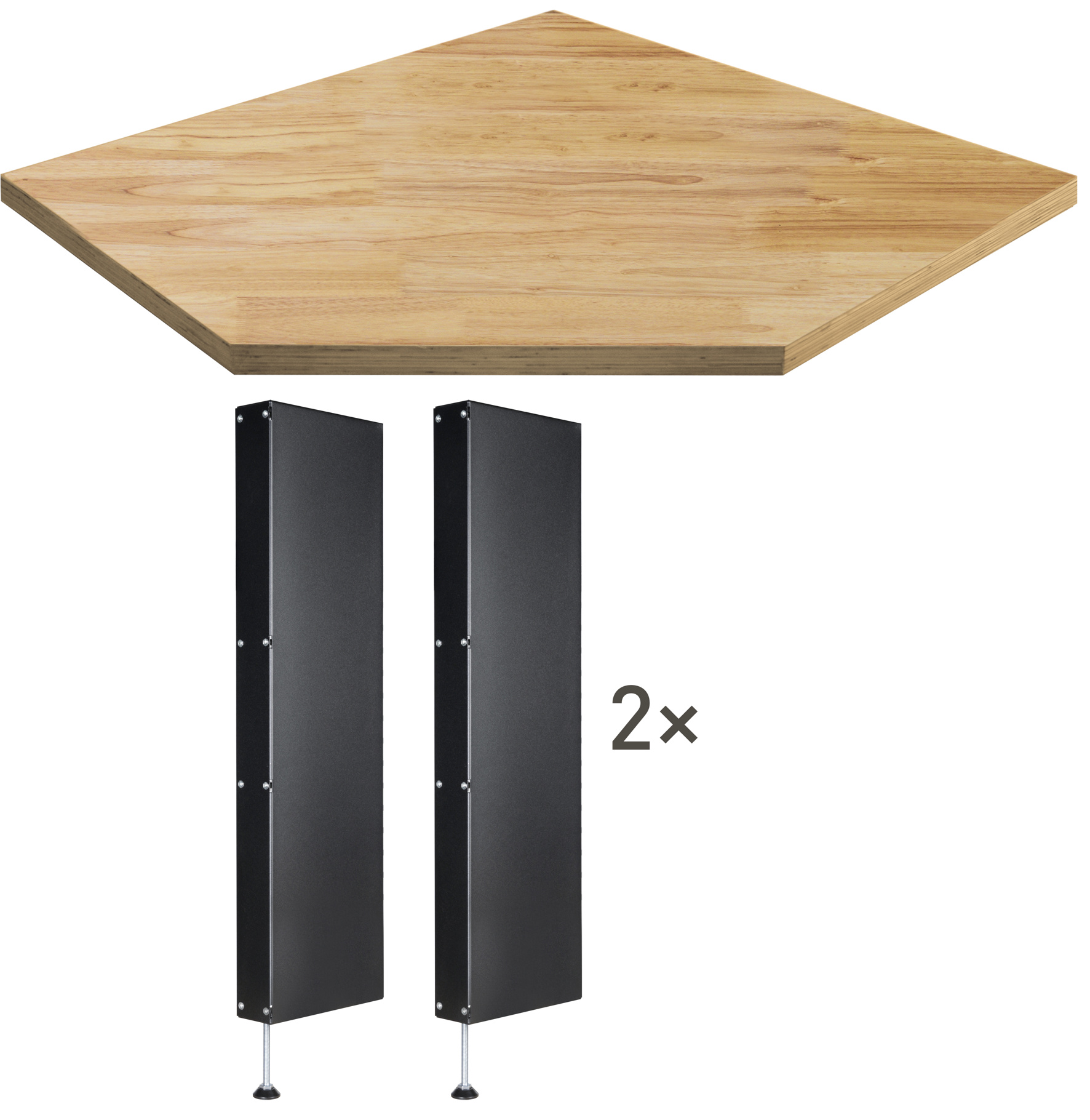 Produktbild Kraftwerk MOBILIO Arbeitsflächen-Erweiterungs-Set für 1 Eck-Möbel