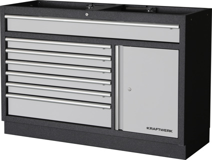 Produktbild KRAFTWERK Mobilio Schubladenschrank Breit 1360 mm 7 Schubladen 1-Türig bild 2
