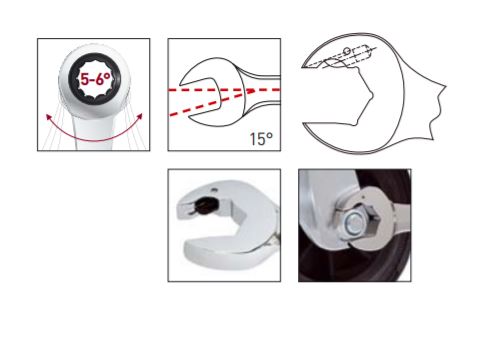 Produktbild KRAFTWERK Ringgabel Ratschenschlüssel 22 mm bild 2