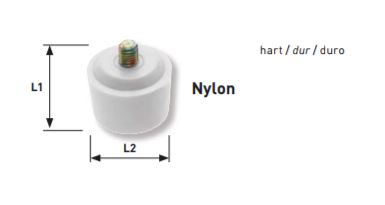 Produktbild KRAFTWERK Ersatzkopf Nylon zu Schonhammer 2336 bild 2