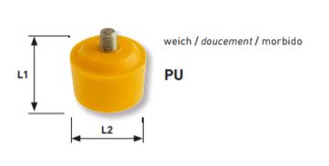 Produktbild KRAFTWERK Ersatzkopf Polyurethan zu Schonhammer 2336 bild 2