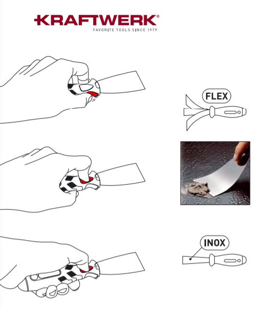 Produktbild KRAFTWERK Universalspachtel flexibel 50 mm bild 2