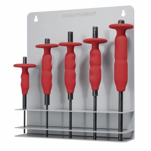 Produktbild KRAFTWERK Splintentreibersatz mit AirGrip Griff 5 Teile