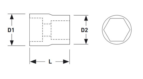 Produktbild KRAFTWERK Stecknuss 3/4" 30 mm bild 2