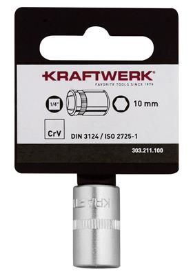 Produktbild Kraftwerk BASIC LINE 1/4 Zoll Steckschlüsseleinsatz 10 mm mit Hänger